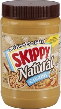 Skippy Natural Creamy Peanut Butter Spread 40oz-1.13kg - Large